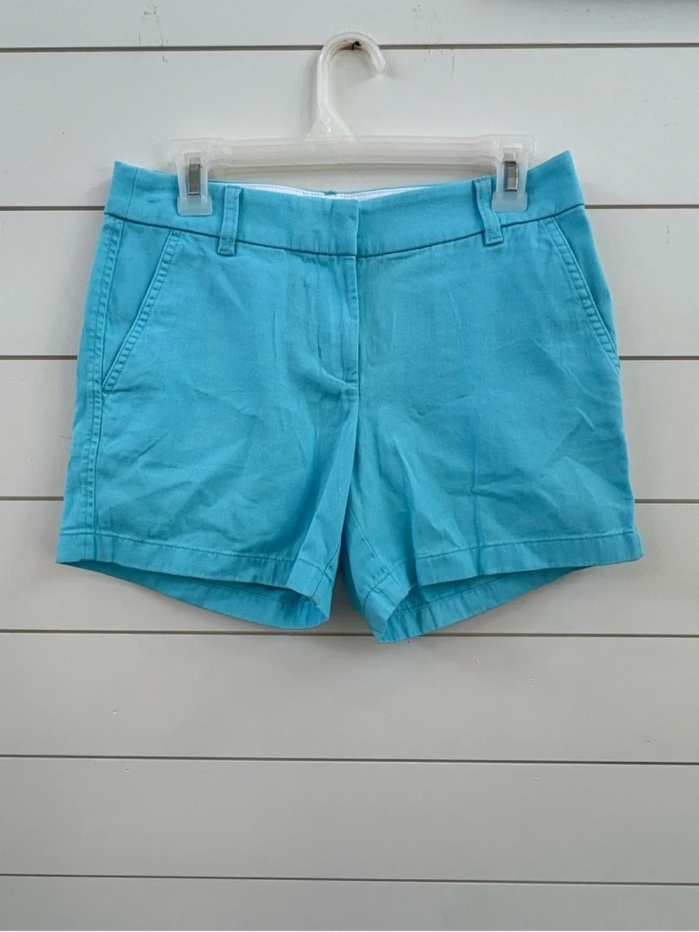 J. Crew Aqua Tailored Cotton Bermuda Shorts